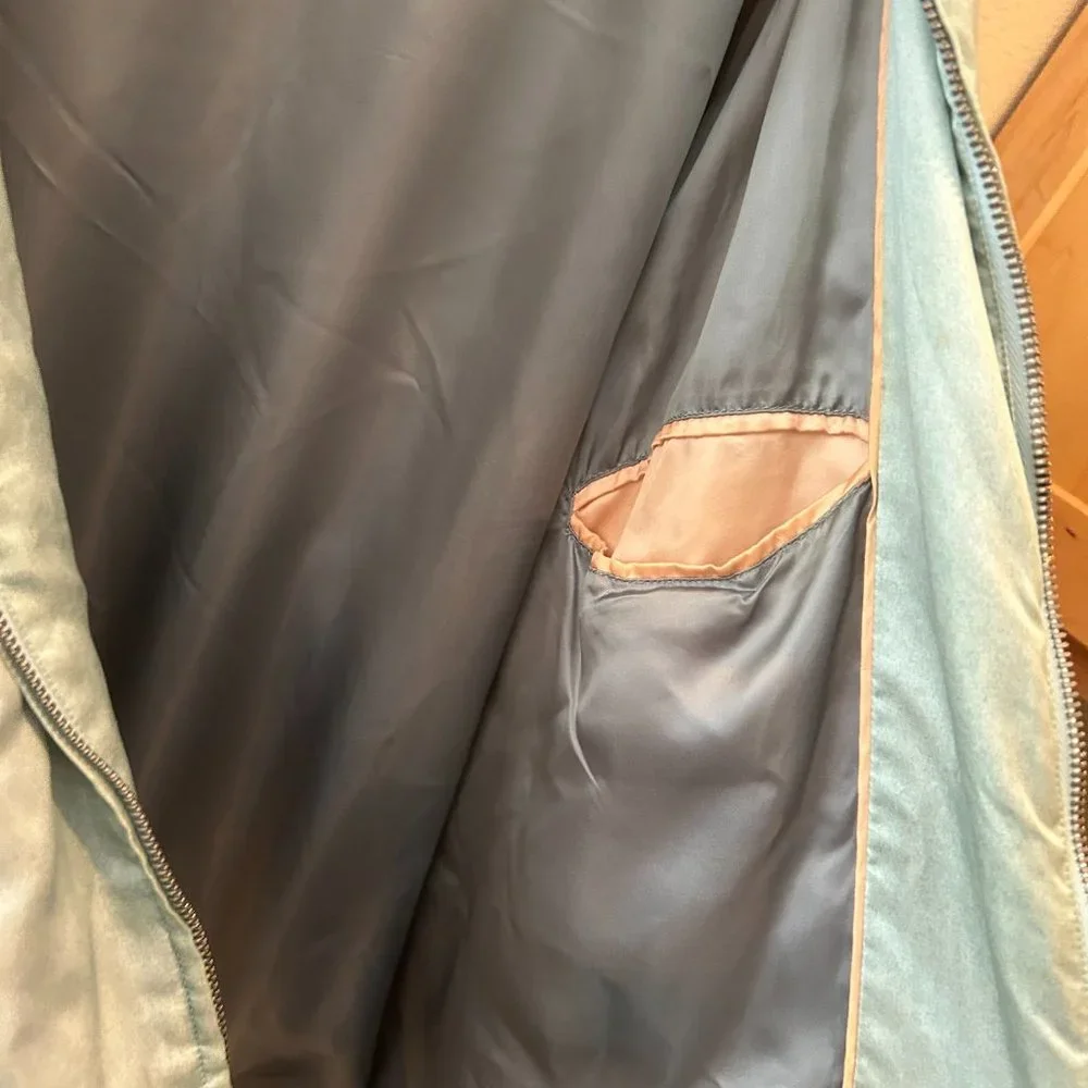Gucci Men's $3,950 Blue L'Aveugle Par Amour Duchesse Bomber Jacket